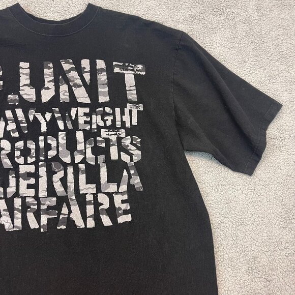 Vintage G-Unit Heavyweight‎ Products Guerilla Warfare Men’s X-Large Black Shirt - Picture 4 of 11